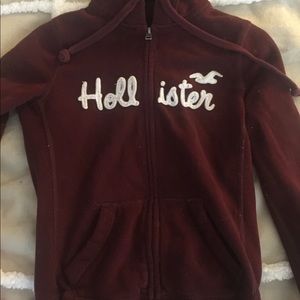 Hollister maroon jacket